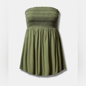 Torrid smocked tube top